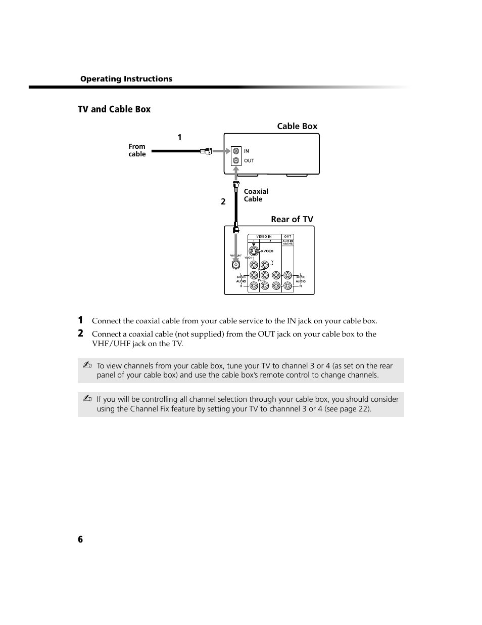 Cable | Sony WEGA  KV-20FV300 User Manual | Page 12 / 49