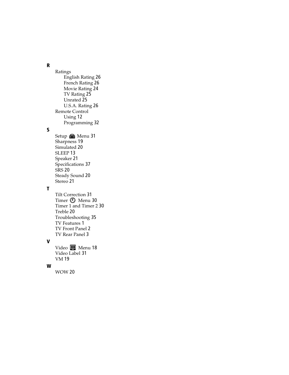 Sony WEGA  KV-20FV300 User Manual | Page 45 / 49