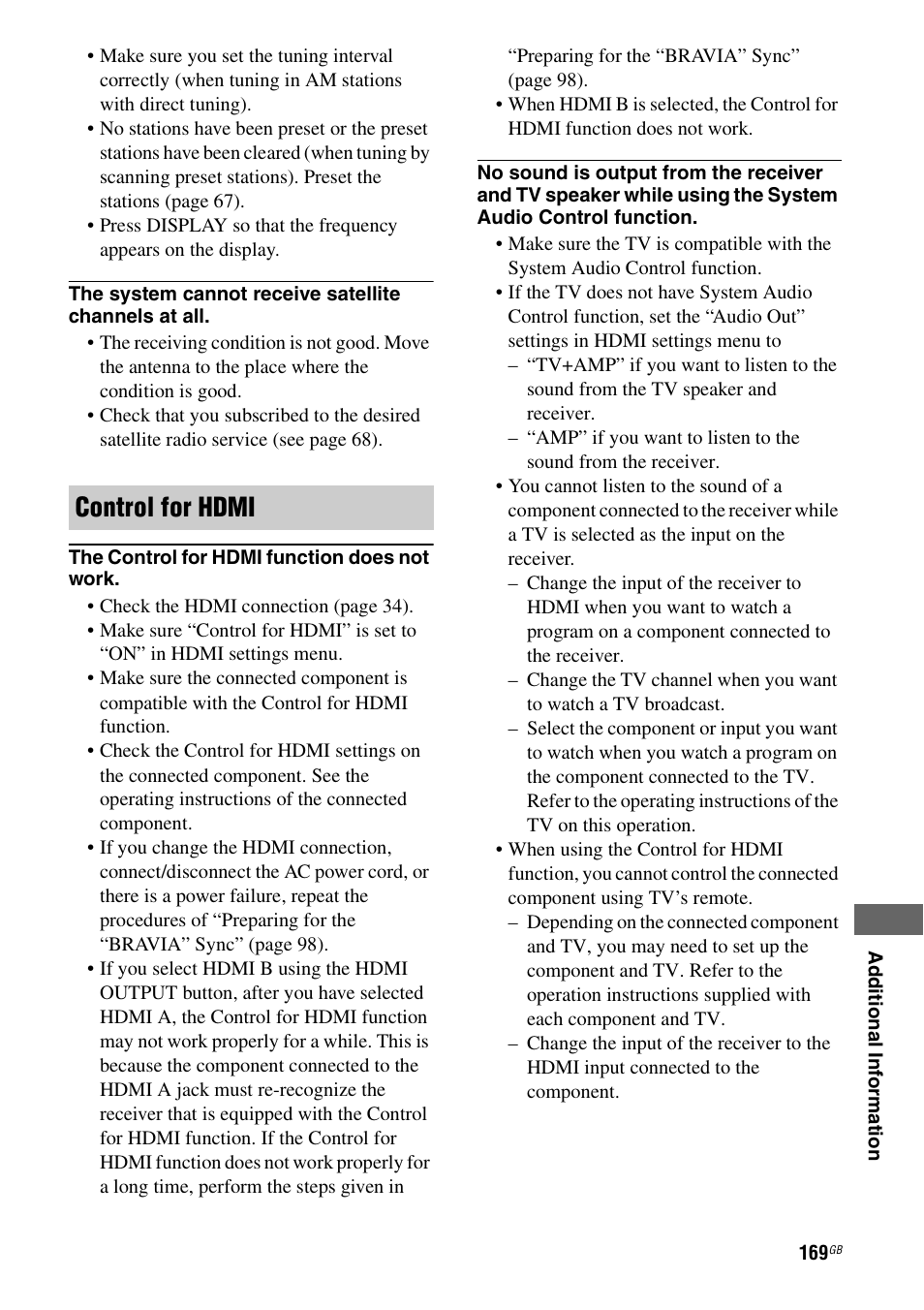 Control for hdmi | Sony 3-875-814-11(1) User Manual | Page 169 / 175