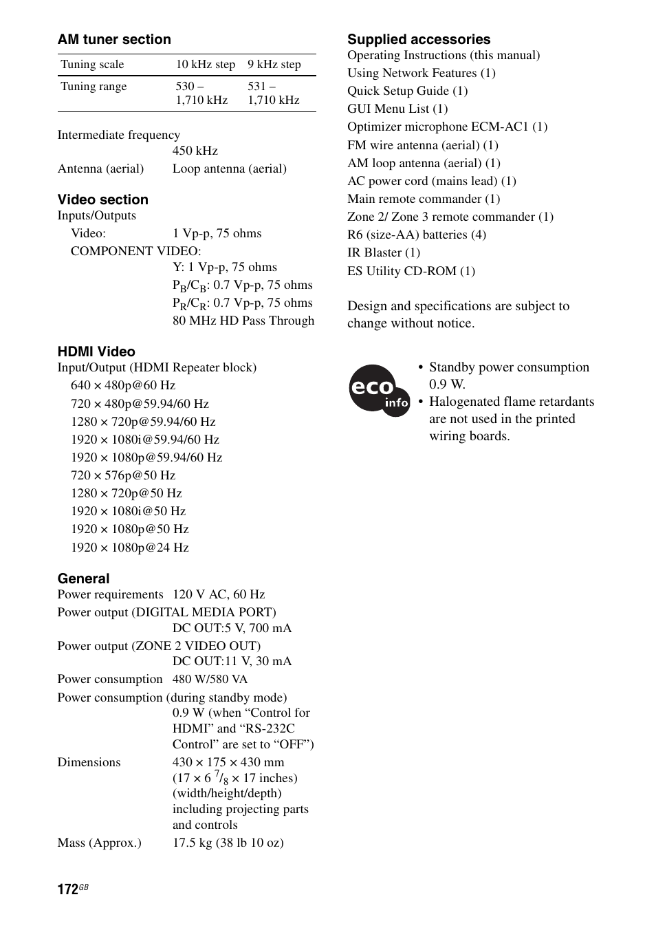 Sony 3-875-814-11(1) User Manual | Page 172 / 175