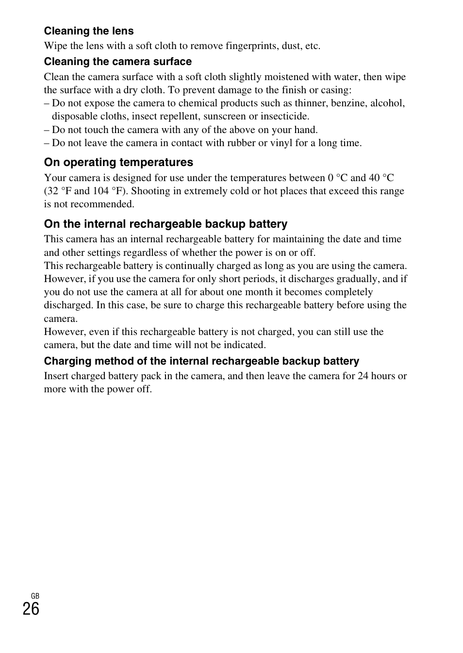 Sony CYBER-SHOT DSC-H55 User Manual | Page 26 / 56