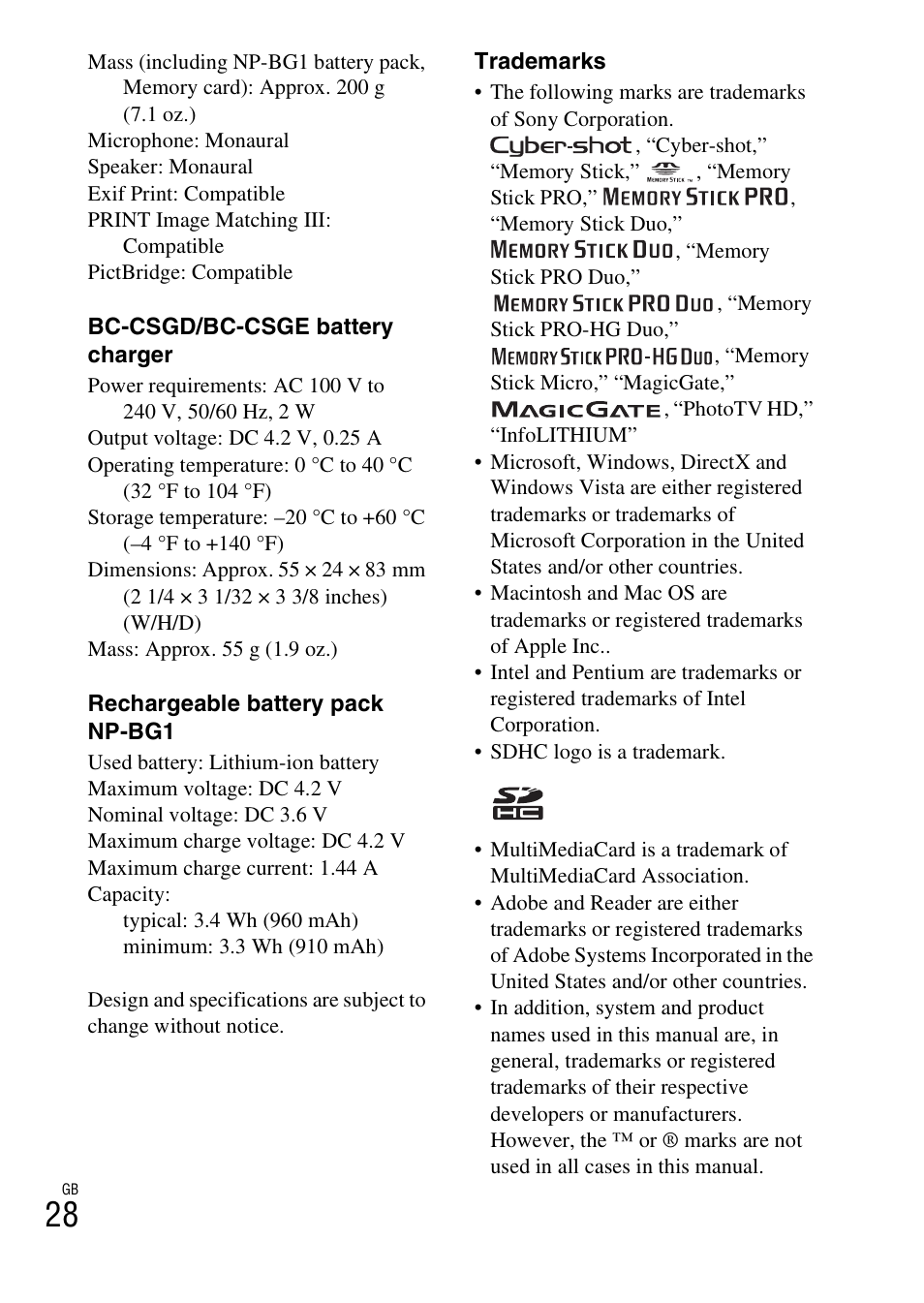 Sony CYBER-SHOT DSC-H55 User Manual | Page 28 / 56
