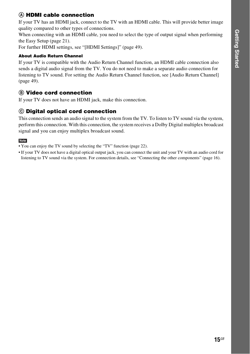 Sony BDV-EF200 User Manual | Page 15 / 64