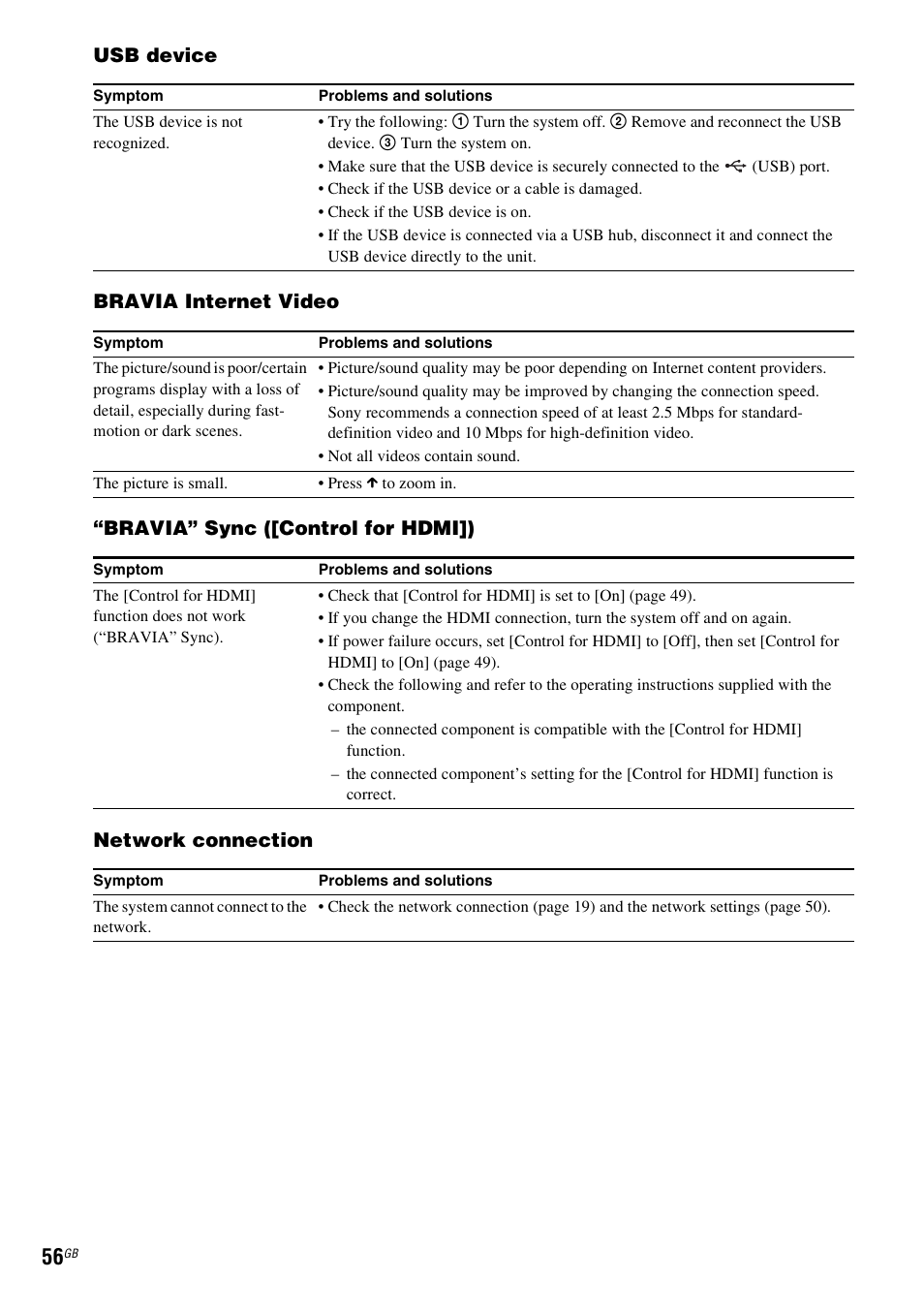 Sony BDV-EF200 User Manual | Page 56 / 64