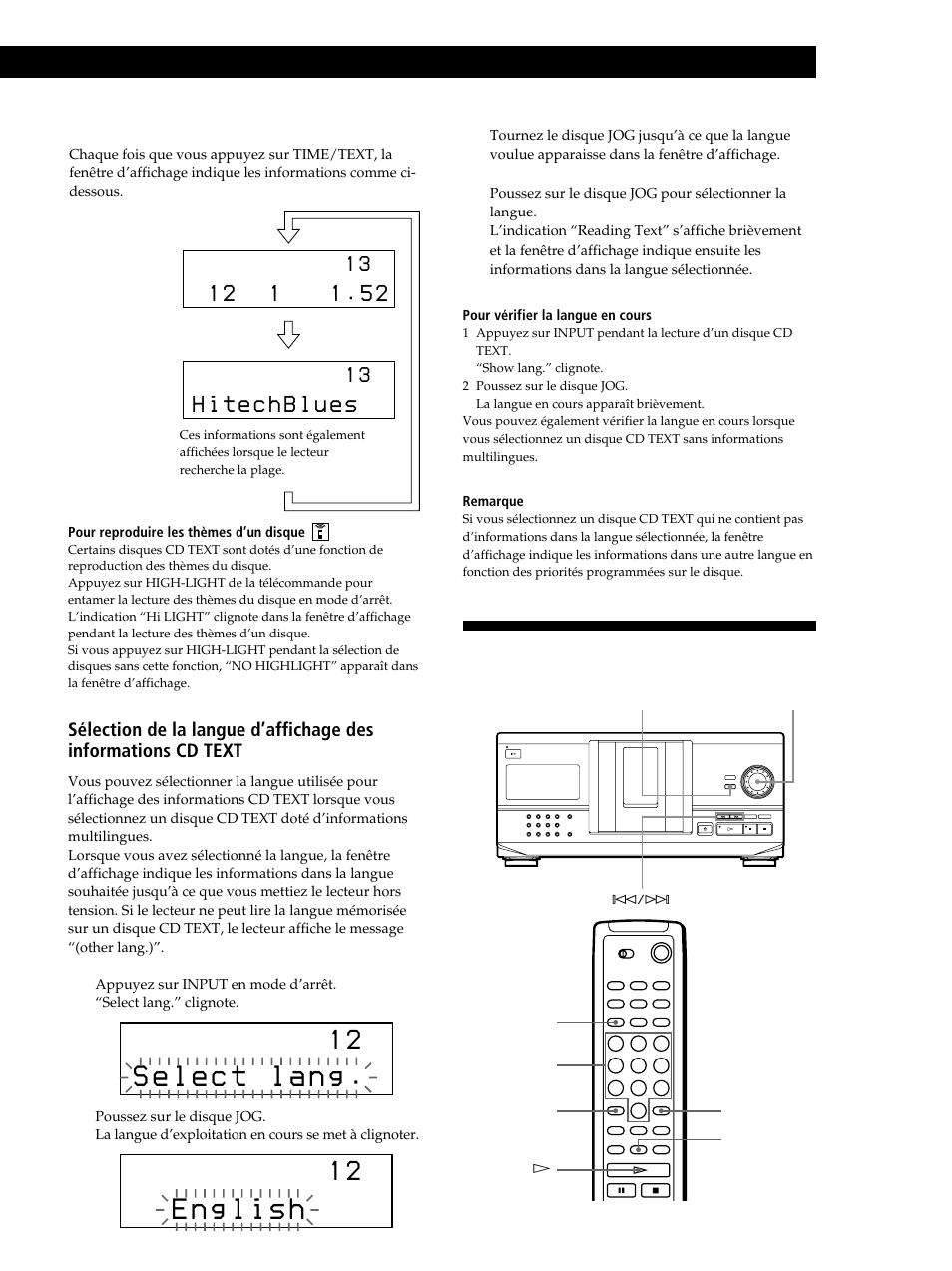 Localisation d’un disque déterminé | Sony CDP-CX235 User Manual | Page 37 / 104