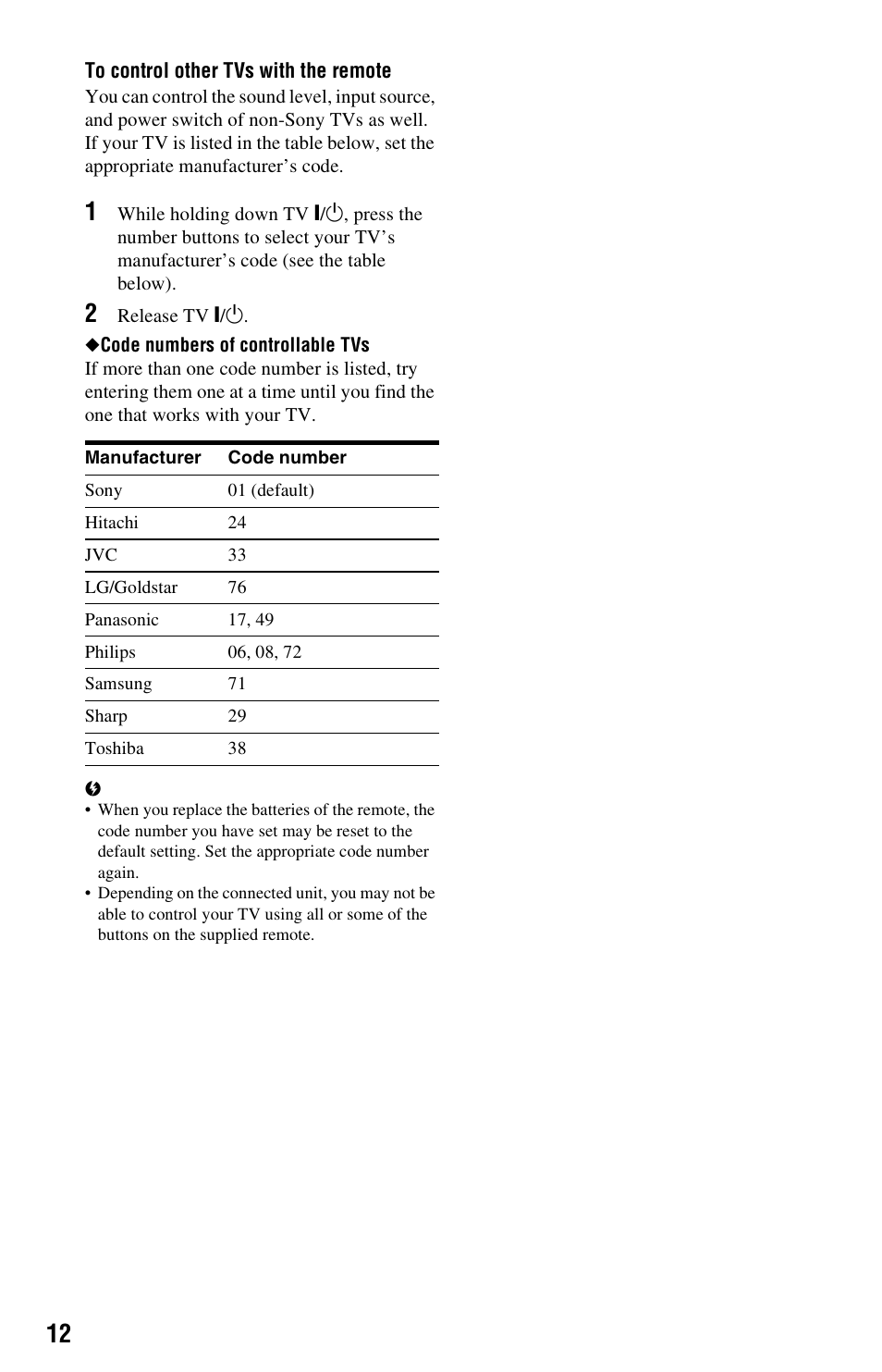 Sony 4-115-669-14(1) User Manual | Page 12 / 40