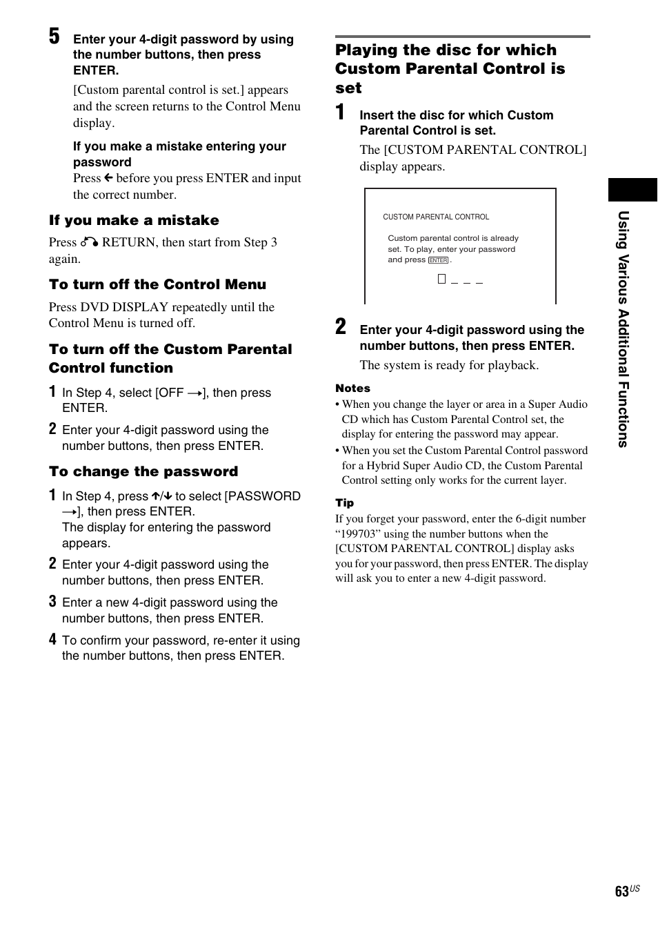 Sony FR8/FR9 User Manual | Page 63 / 108