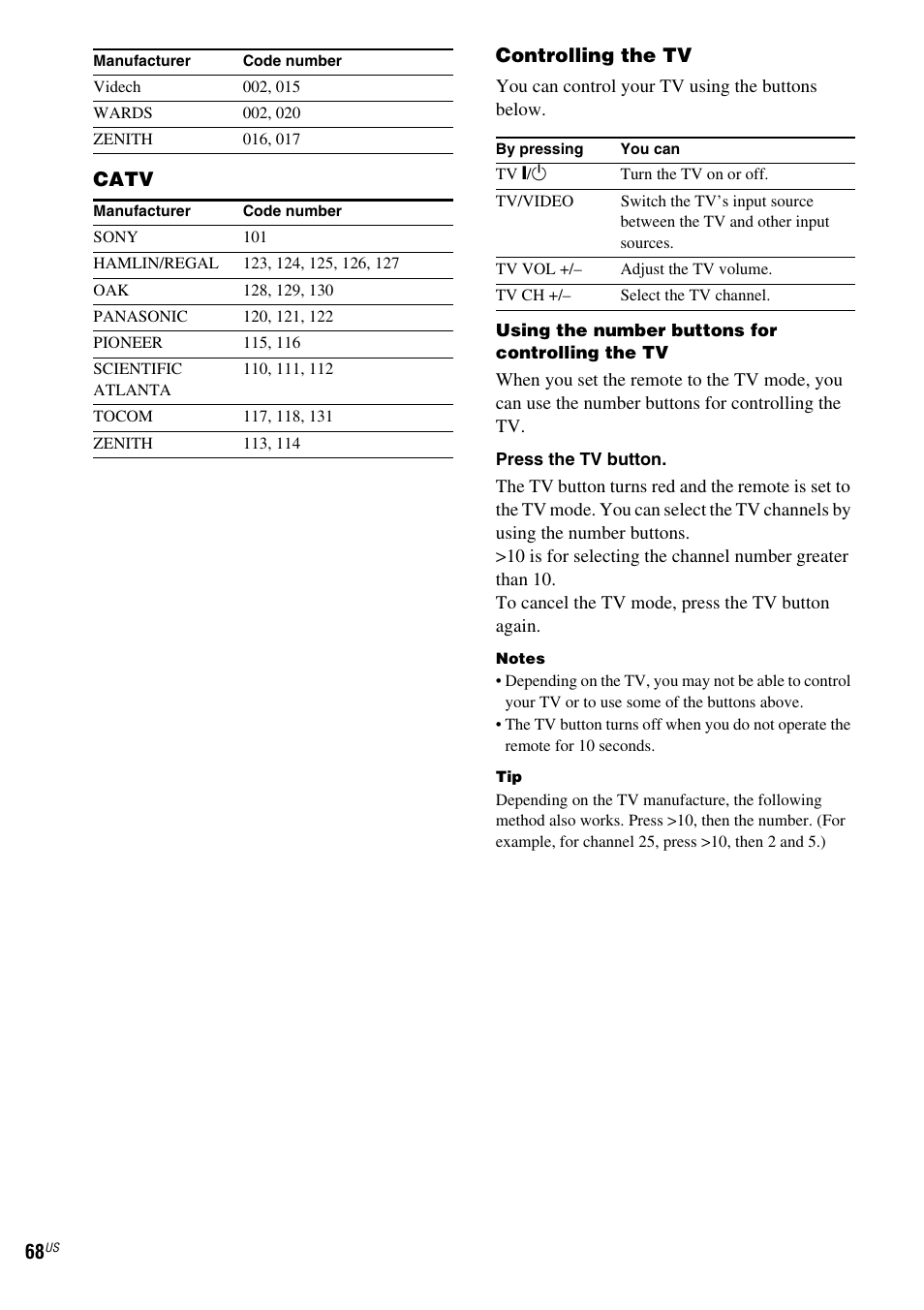 Sony FR8/FR9 User Manual | Page 68 / 108