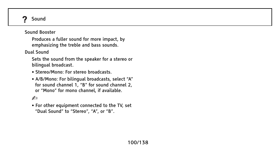 Sound mode (100) | Sony Universal Remote User Manual | Page 100 / 138