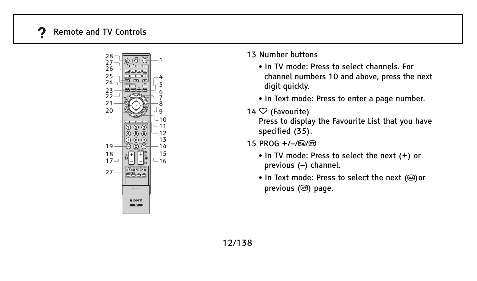 Sony Universal Remote User Manual | Page 12 / 138