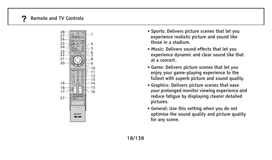 Sony Universal Remote User Manual | Page 18 / 138