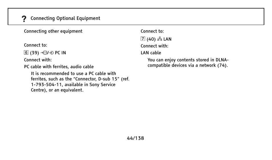 Sony Universal Remote User Manual | Page 44 / 138