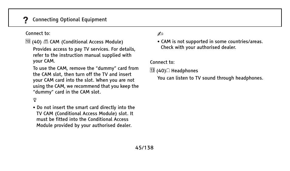 Sony Universal Remote User Manual | Page 45 / 138