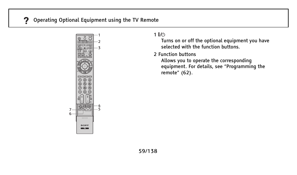 Sony Universal Remote User Manual | Page 59 / 138