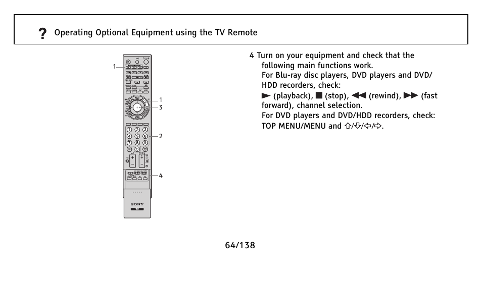 Sony Universal Remote User Manual | Page 64 / 138