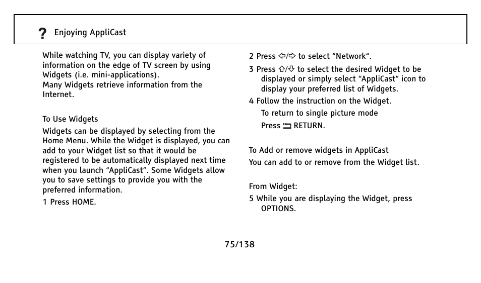 Sony Universal Remote User Manual | Page 75 / 138