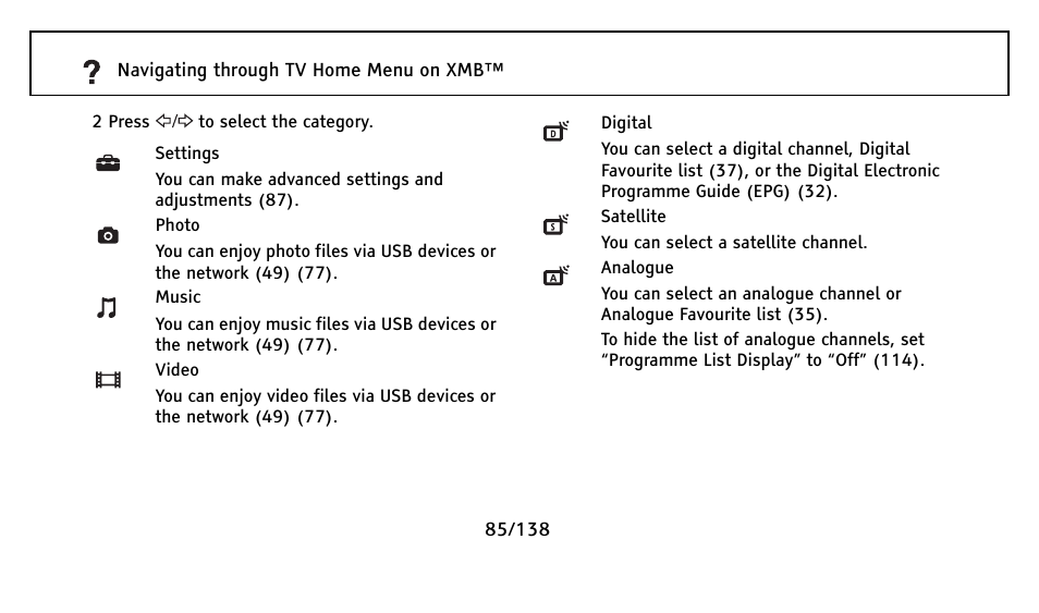 Sony Universal Remote User Manual | Page 85 / 138