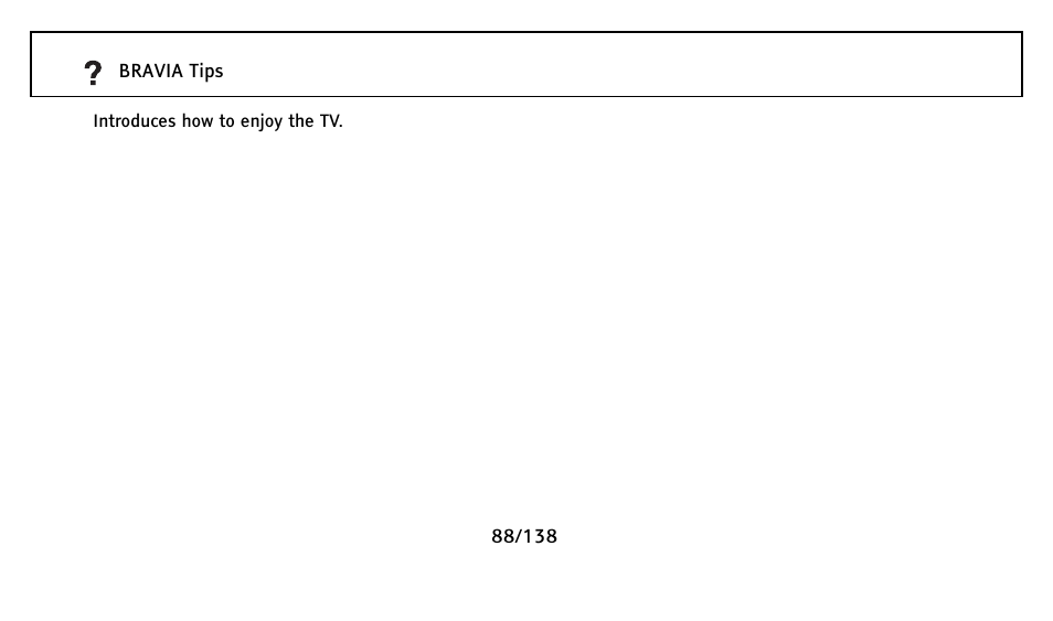 Introduces how to enjoy the tv | Sony Universal Remote User Manual | Page 88 / 138