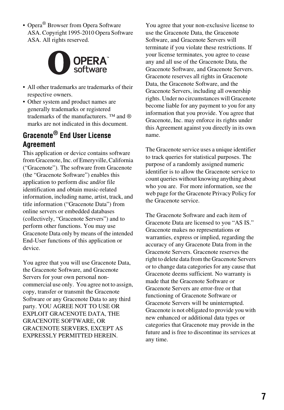 Sony Blu-ray Disc/DVD Player BDP-S390 User Manual | Page 7 / 40