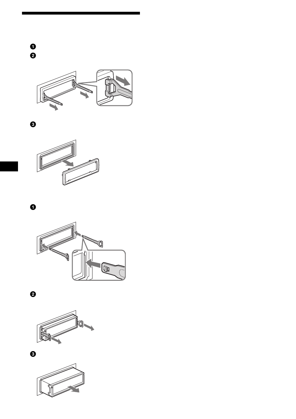 Removing the unit, 26 removing the unit | Sony CDX-FW700 User Manual | Page 26 / 60