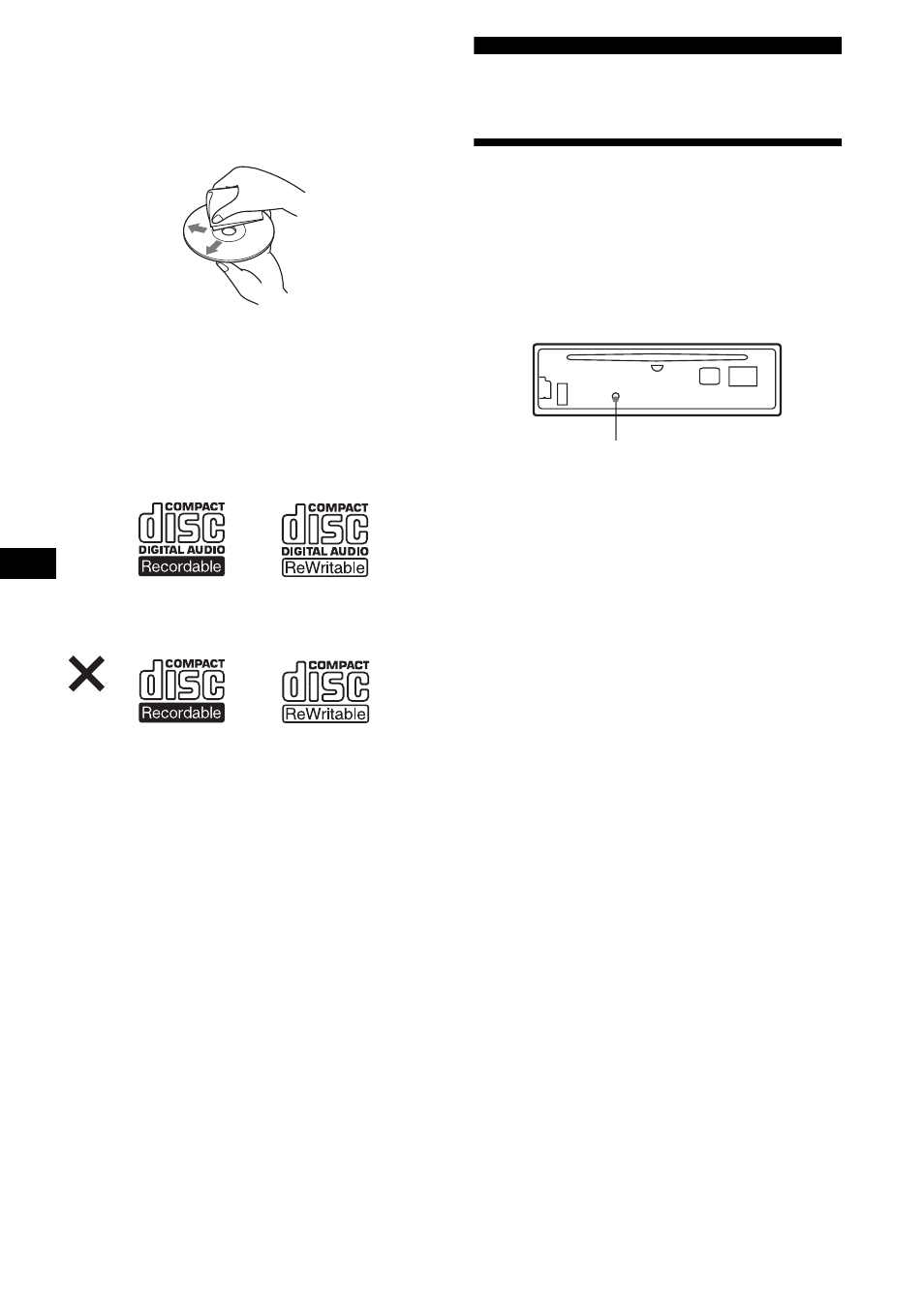 Procedimientos iniciales, Restauración de la unidad | Sony CDX-FW700 User Manual | Page 36 / 60