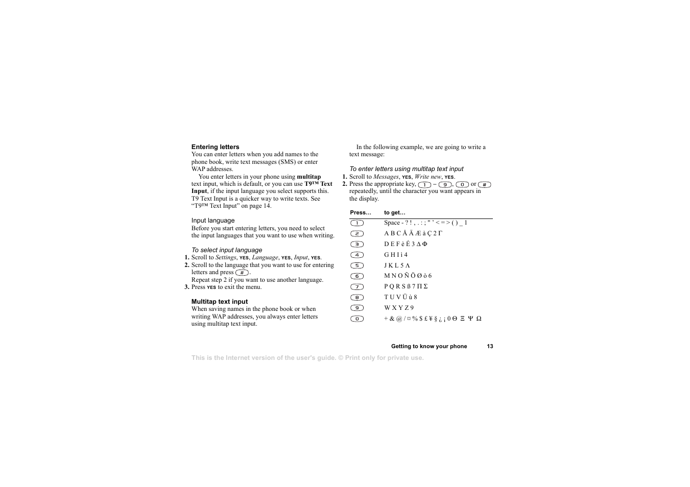 Sony T105 User Manual | Page 13 / 70