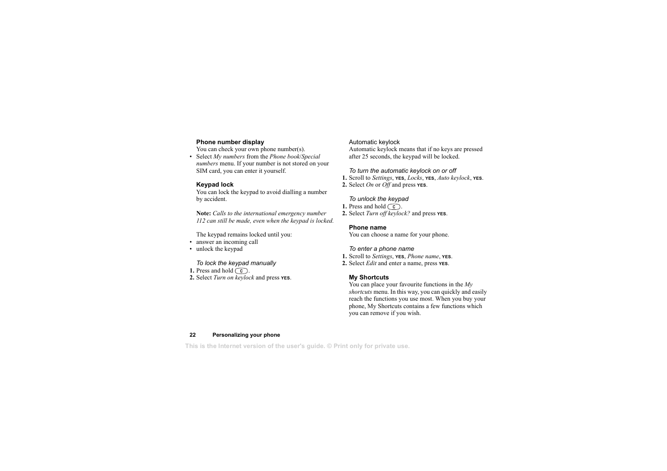 Sony T105 User Manual | Page 22 / 70