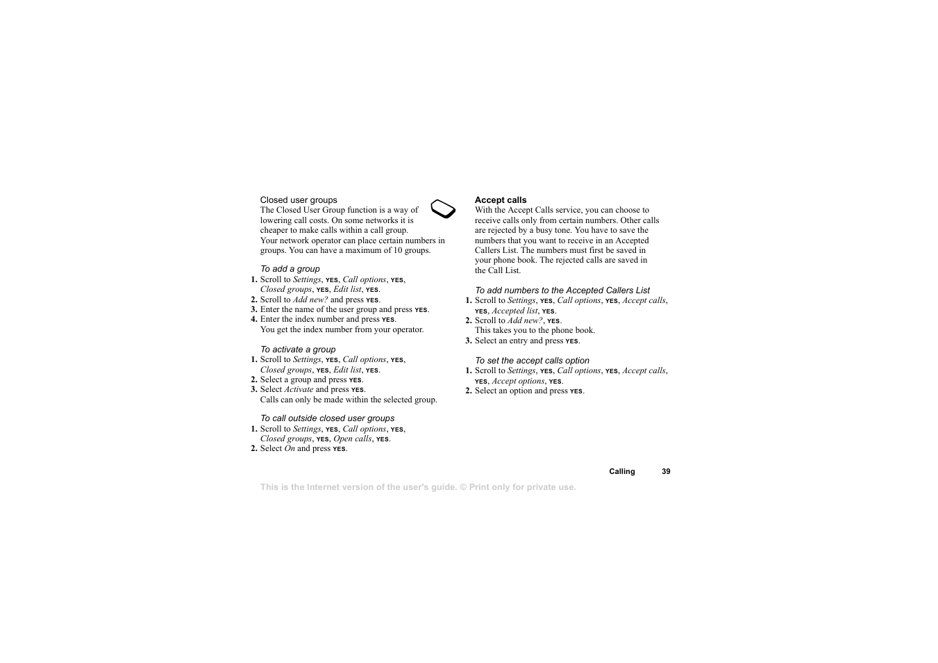 Sony T105 User Manual | Page 39 / 70