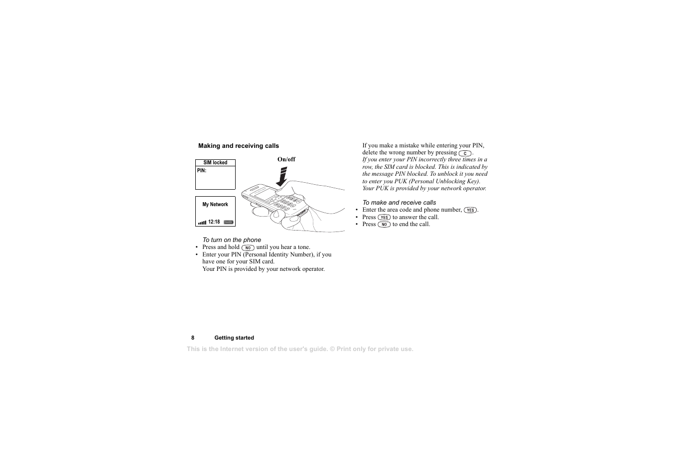 Sony T105 User Manual | Page 8 / 70