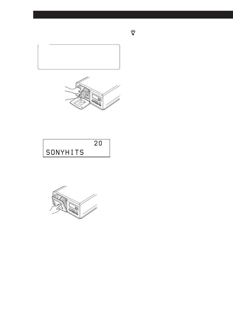 Getting started | Sony CDP-CX57 User Manual | Page 8 / 32