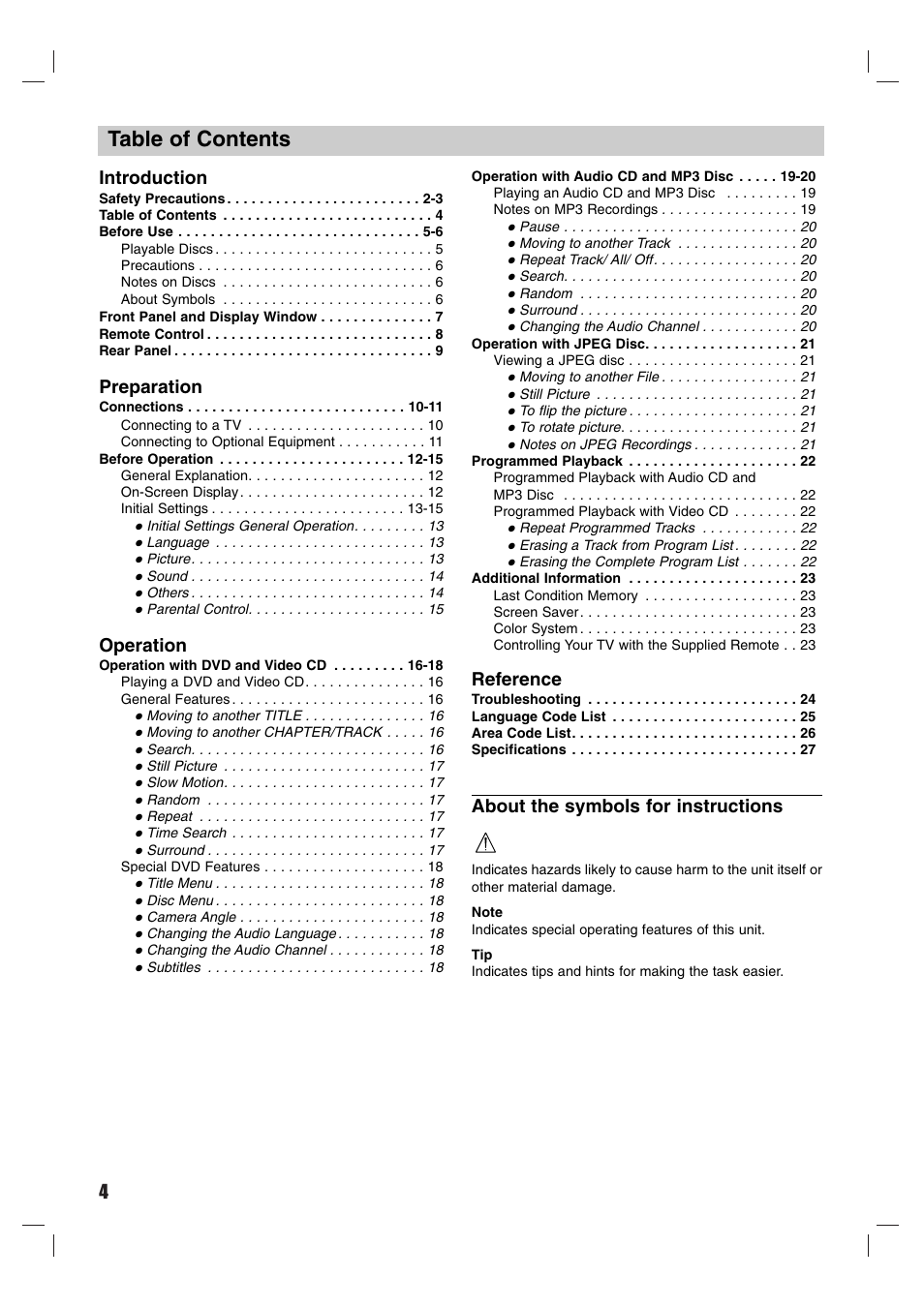 Sony DVP-M50 User Manual | Page 4 / 28