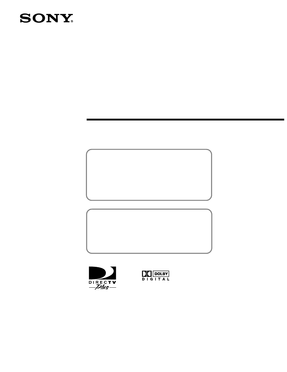 Sony SAT-A55 User Manual | 80 pages