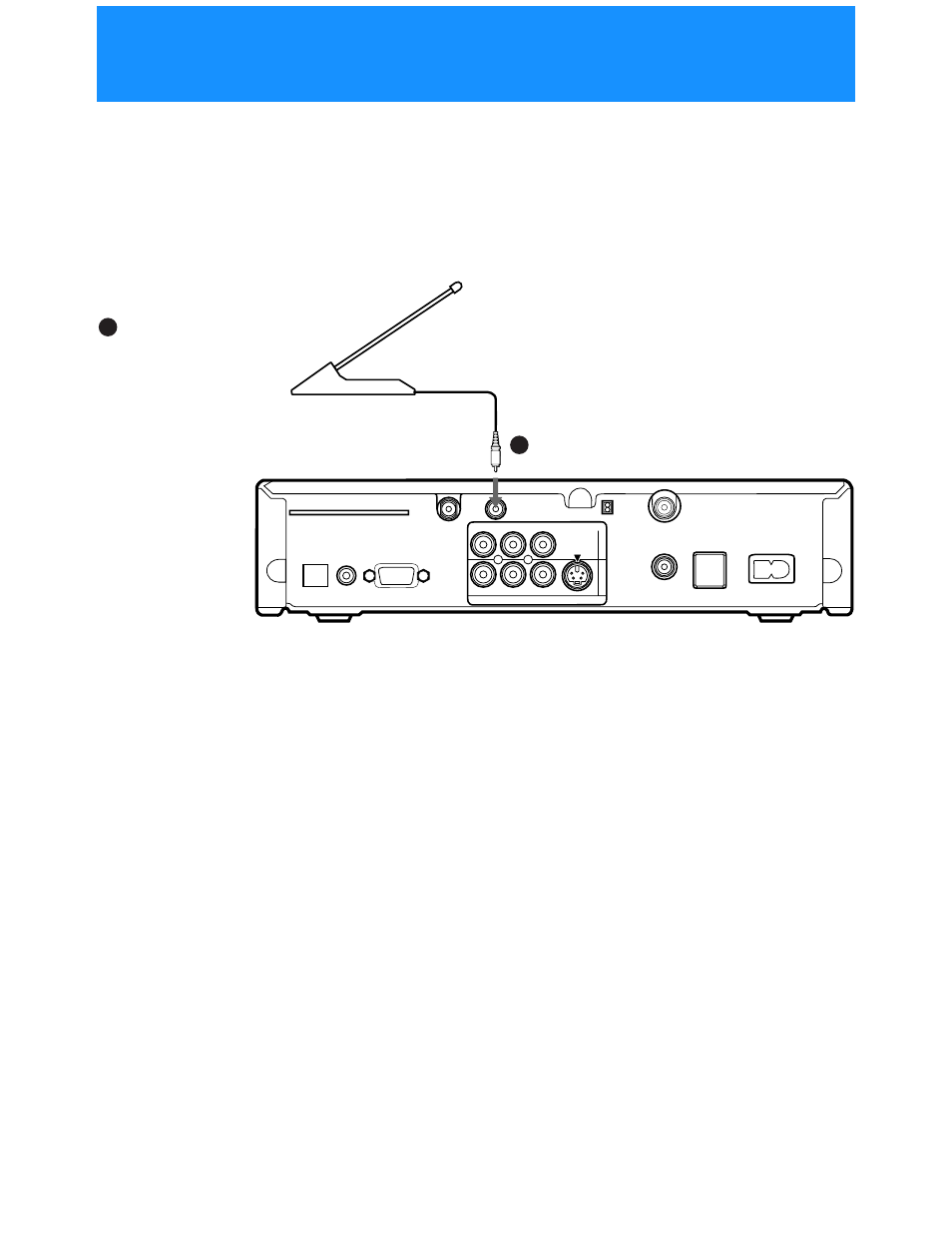 Step 6: connecting the rf antenna (sat-a55 only), If you want to use the rf feature | Sony SAT-A55 User Manual | Page 12 / 80