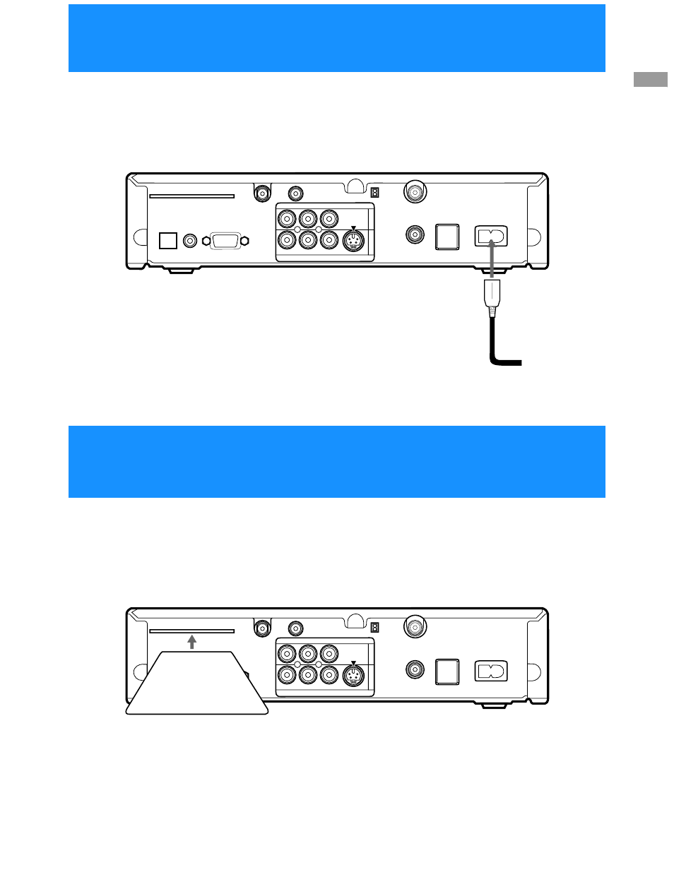 Step 7: connecting the ac power cord, Step 8: inserting the access card, Digital satellite receiver | Sony SAT-A55 User Manual | Page 13 / 80