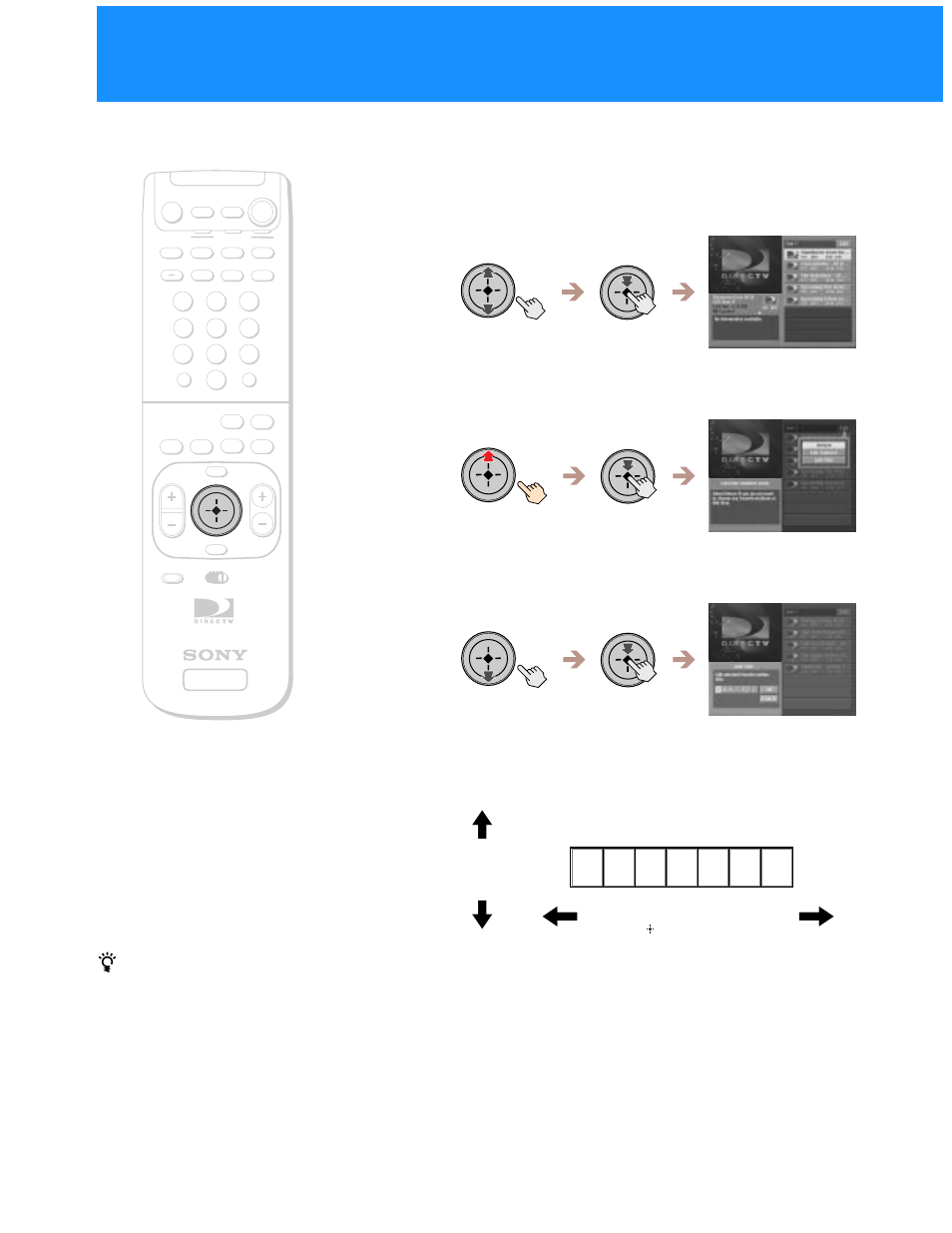 F a v 1, Editing the title of a favorite title 1, Highlight and select “edit | Select “edit title” from the pop-up menu | Sony SAT-A55 User Manual | Page 42 / 80