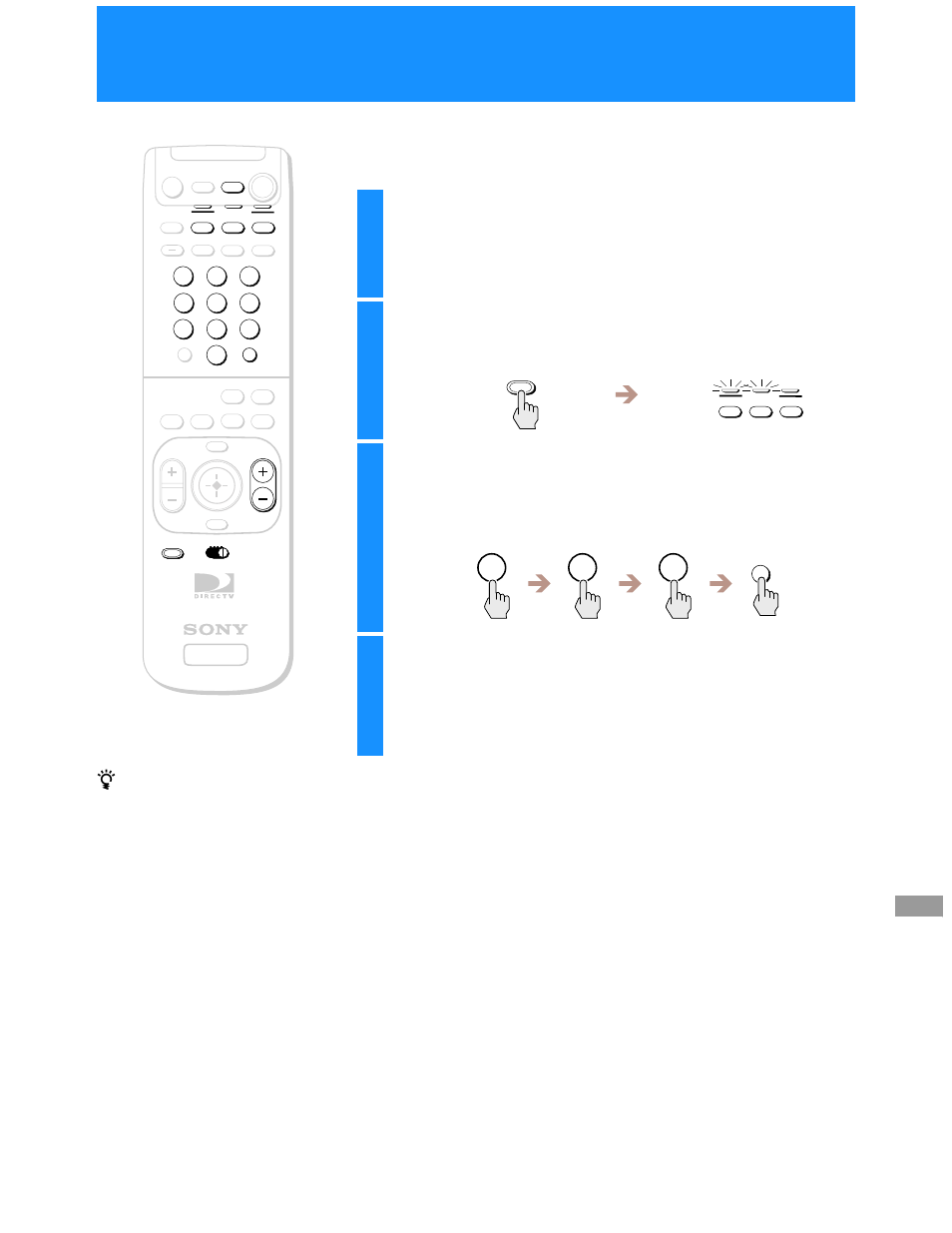 Other information, Setting up the remote control, Press the code set button | Test the remote control | Sony SAT-A55 User Manual | Page 65 / 80