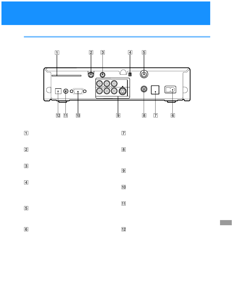 Sat-a55 back panel | Sony SAT-A55 User Manual | Page 69 / 80