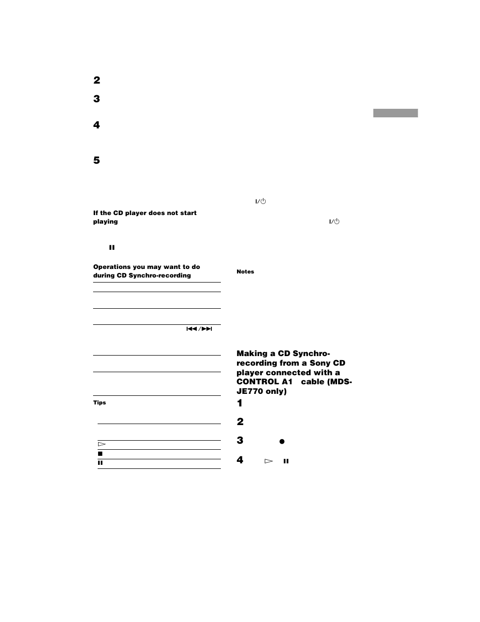 Sony MDS-JE770 User Manual | Page 19 / 48