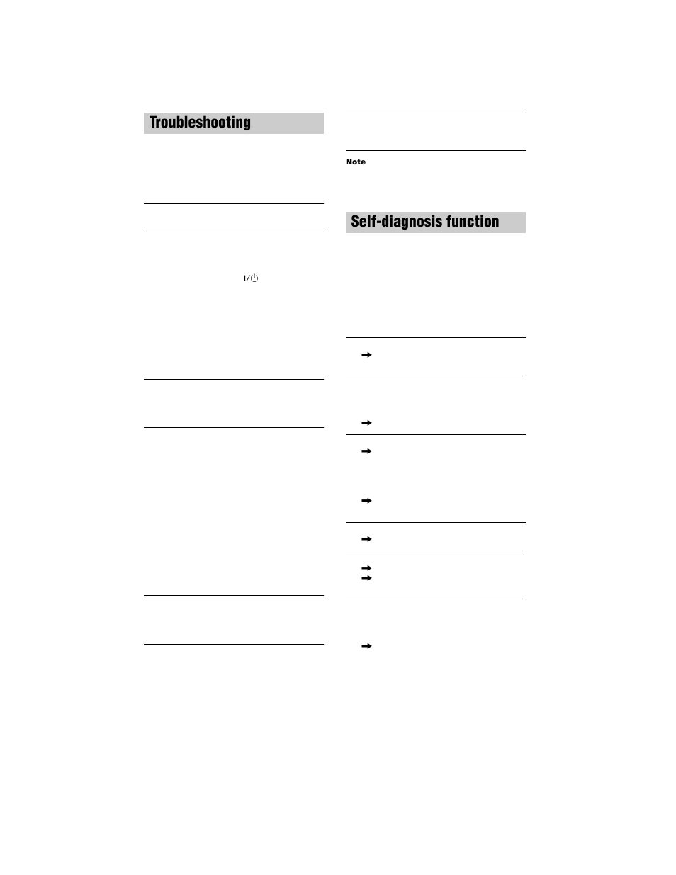 Troubleshooting, Self-diagnosis function, Troubleshooting self-diagnosis function | Sony MDS-JE770 User Manual | Page 44 / 48