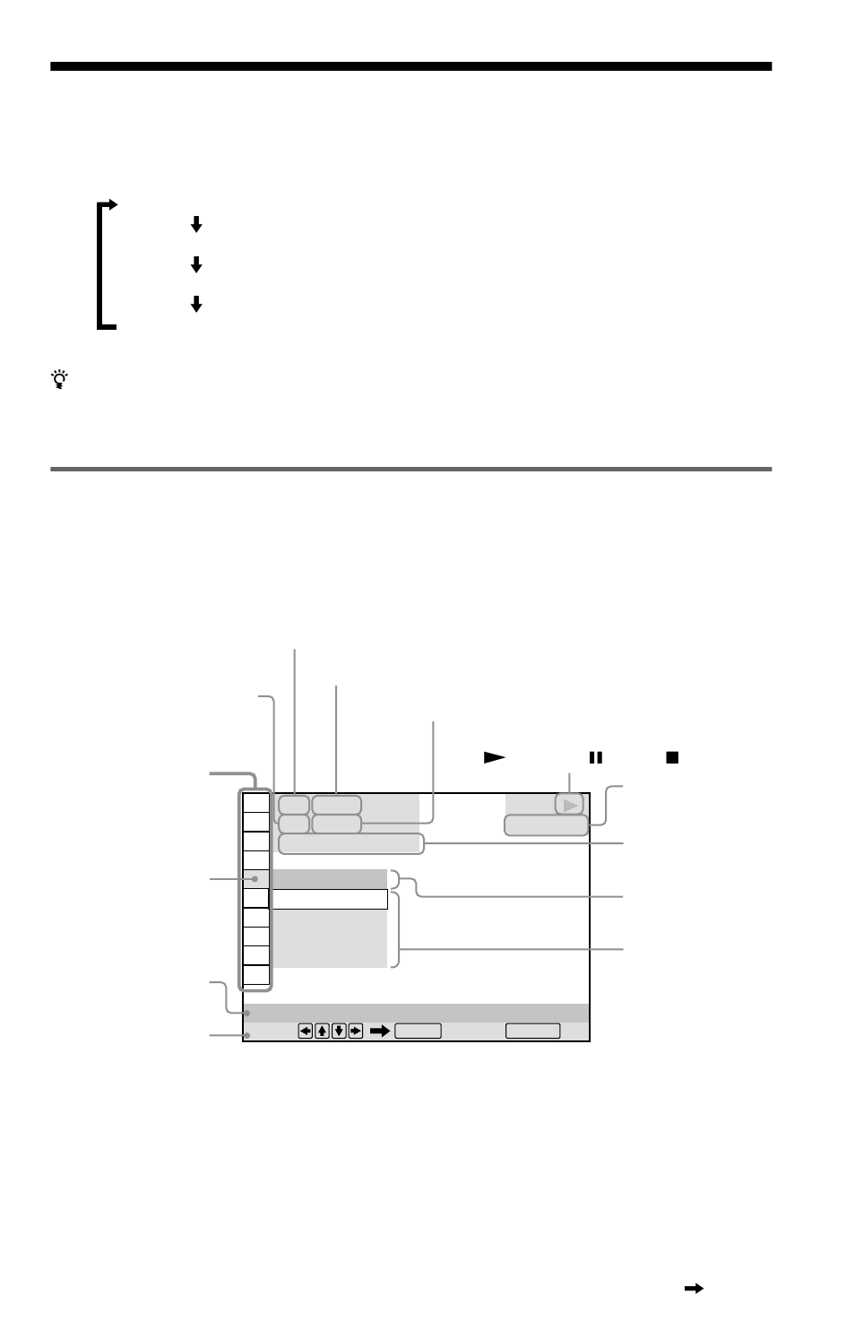 Guide to the control menu display (magic pad), Guide to the control menu display, Control menu display | Magic pad) | Sony DVP-NS705V  EN User Manual | Page 13 / 92