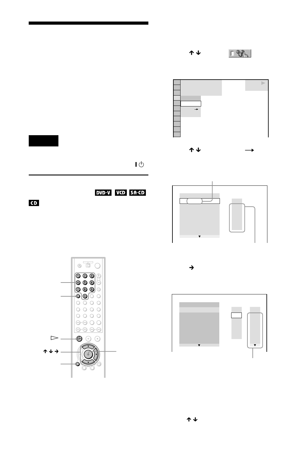 A-b repeat play), De (44), N (44 | Various play mode functions, Creating your own programme (programme play) | Sony DVP-NS705V  EN User Manual | Page 44 / 92