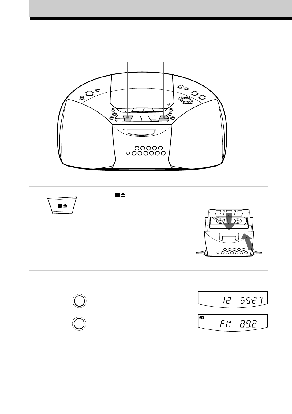 Recording on a tape | Sony cCFD-S20CP User Manual | Page 12 / 32