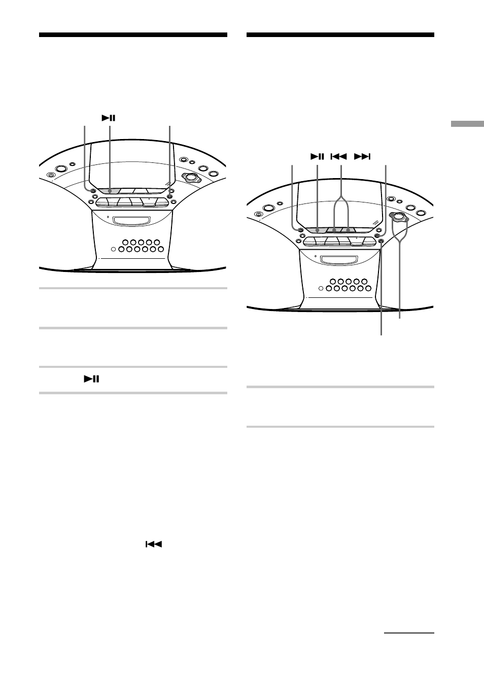 Playing tracks in random order (shuffle play), Creating your own program (program play), Playing tracks in random order | Shuffle play), Creating your own program (program play) 17, Creating your own program | Sony cCFD-S20CP User Manual | Page 17 / 32