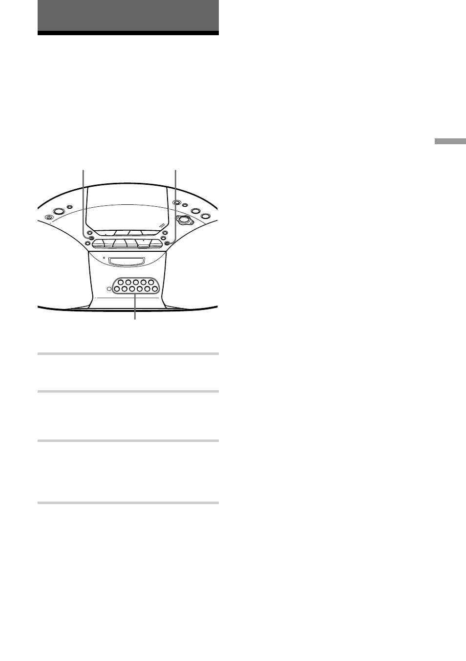 The radio, Presetting radio stations, 19 the radio | Sony cCFD-S20CP User Manual | Page 19 / 32