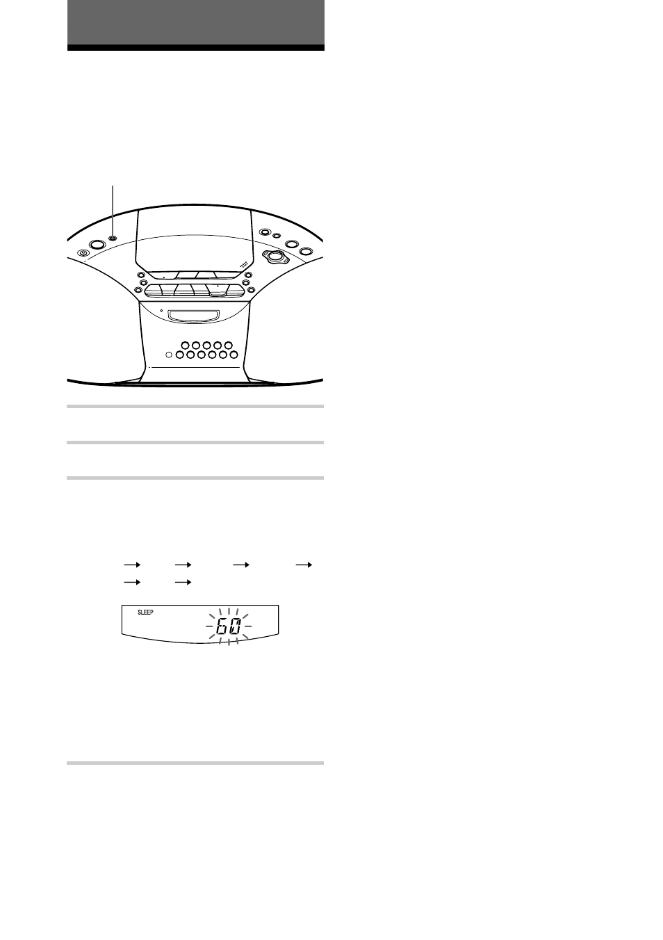 The timer, Falling asleep to music, 22 the timer | Sony cCFD-S20CP User Manual | Page 22 / 32