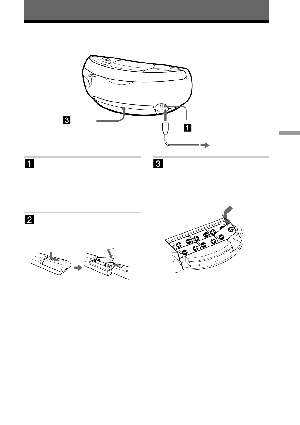 Setting up, Choosing the power sources | Sony cCFD-S20CP User Manual | Page 23 / 32