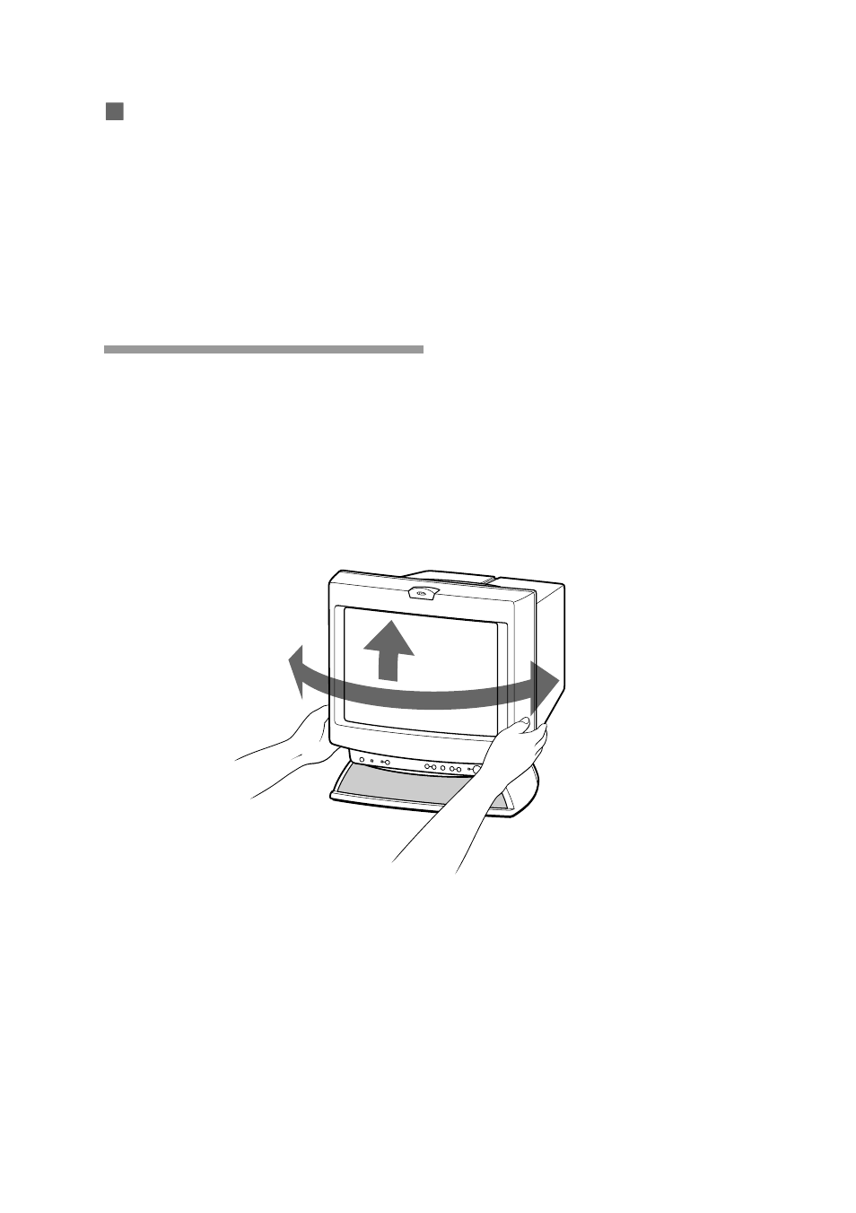 Using the tilt-swivel | Sony CPD-101VS User Manual | Page 15 / 40