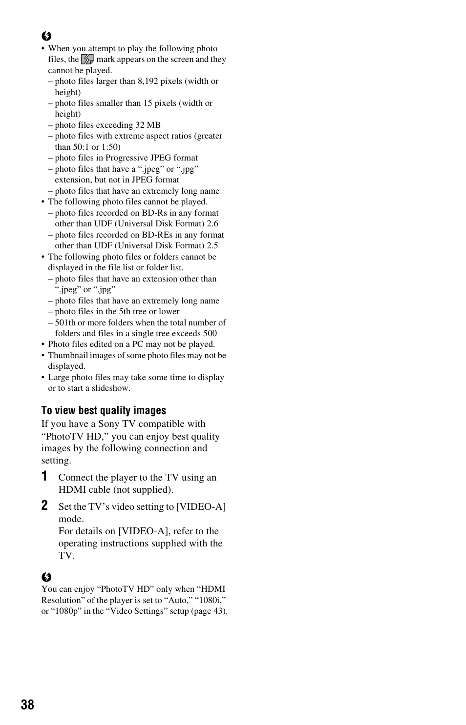 Sony BDP-S360 User Manual | Page 38 / 79