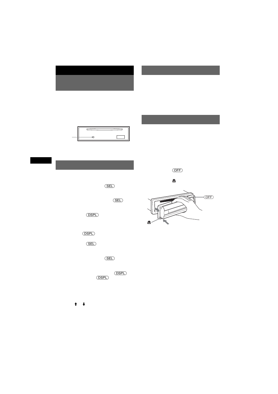Préparation, Réinitialisation de l’appareil, Réglage de l’horloge | Mode demo, Retrait de la façade | Sony CDX-R3350 User Manual | Page 42 / 100