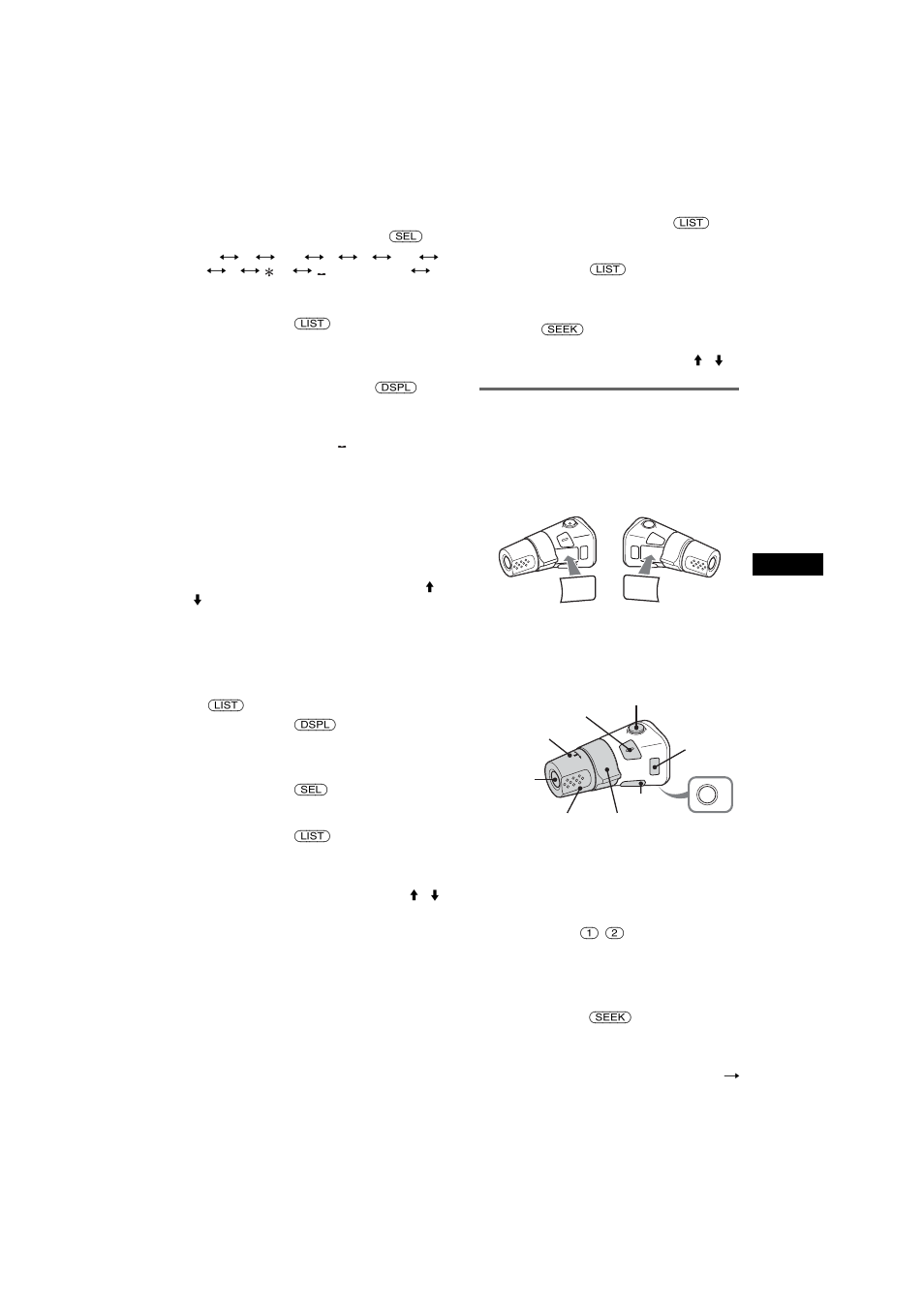 Telecomando a rotazione rm-x4s | Sony CDX-R3350 User Manual | Page 71 / 100